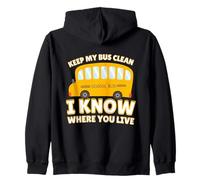 Back To School Bus Driver Funny Felpa con Cappuccio