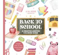Back to School Coloring Book for Kids and Adults - Creative and Fun, No Text Version: 50+ Bold and Easy School Designs Word Free for Open-Ended Creativity