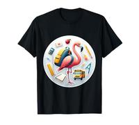 Back To School Flamingo Ragazzi Ragazze Studente Bambini Amante Bambino Maglietta