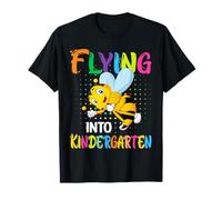 Back To School Flying Into Kindergarten Kids Boys Girls Maglietta