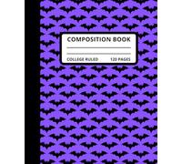 Back to School Halloween Notebook 7.5" x 9.75": Spooky College Ruled Composition Notebook