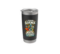 Back To School I Teach Science Anti Matematica Insegnante Scherzo Umorismo Bicchiere termico in acciaio inox doppia parete