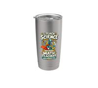Back To School I Teach Science Anti Matematica Insegnante Scherzo Umorismo Bicchiere termico in acciaio inox doppia parete