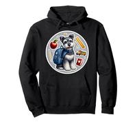 Back To School Kerry Blue Terrier Cane Ragazzo Ragazza Studente Bambini Felpa con Cappuccio