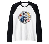 Back To School Kerry Blue Terrier Cane Ragazzo Ragazza Studente Bambini Maglia con Maniche Raglan