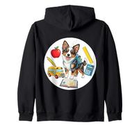 Back To School Miniature American Shepherd Dog Ragazzi Ragazze Felpa con Cappuccio
