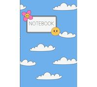 Back to School Notebook - Cute Blue Sky Journal with Clouds and Smiley Faces: Fun & Aesthetic Lined Notebook | 5.25” x 8” | 100 Pages for School, Notes, or Journaling