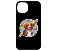 Back To School Nova Scotia Duck Tolling Retriever Dog Kids Custodia per iPhone 13