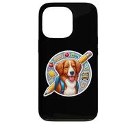 Back To School Nova Scotia Duck Tolling Retriever Dog Kids Custodia per iPhone 13 Pro