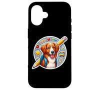 Back To School Nova Scotia Duck Tolling Retriever Dog Kids Custodia per iPhone 16