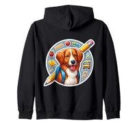 Back To School Nova Scotia Duck Tolling Retriever Dog Kids Felpa con Cappuccio