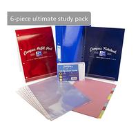 Back to School Pack - Quaderno A4, blocco di ricarica, schede di registrazione, raccoglitore ad anelli, tasche perforate e divisori