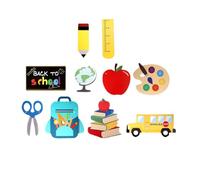 Back-to-school Party Banners 9pezzi Carta Decorativi Stili multipli | Hanging Ornaments, Welcome Back To School Door Signs, Door Flags For School Season, Welcome Flags Stile Casuale
