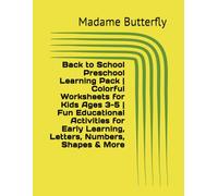 Back to School Preschool Learning Pack | Colorful Worksheets for Kids Ages 3-5 | Fun Educational Activities for Early Learning, Letters, Numbers, Shapes & More