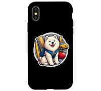 Back To School Samoiedo Cane Ragazzi Ragazze Proprietario Studente Bambini Cucciolo Custodia per iPhone X/XS