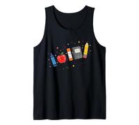 Back To School Supplies Teacher Classroom Pencil Apple Art Canotta