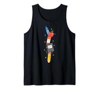 Back To School Supplies Teacher Classroom Pencil Apple Art Canotta