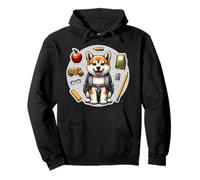 Back To School svedese Vallhund Cane Ragazzi Ragazze Studenti Bambini Felpa con Cappuccio