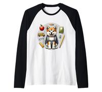 Back To School svedese Vallhund Cane Ragazzi Ragazze Studenti Bambini Maglia con Maniche Raglan