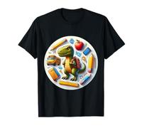 Back To School T-Rex Dinosaur Ragazzi Ragazze Studente Dino Lover Maglietta