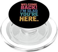 Back To School Teacher Welcome Back I'm Glad You're Here PopSockets PopGrip per MagSafe