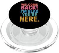 Back To School Teacher Welcome Back I'm Glad You're Here PopSockets PopGrip per MagSafe