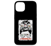 Back To School Teacherlife Women Teacher Messy Bun Life Custodia per iPhone 13