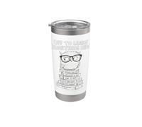 Back to School Wise Owl Learning Student Bicchiere termico in acciaio inox doppia parete