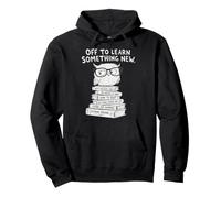 Back to School Wise Owl Learning Student Felpa con Cappuccio