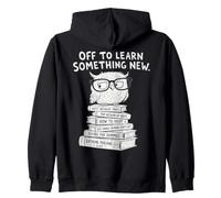 Back to School Wise Owl Learning Student Felpa con Cappuccio