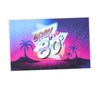 Back To The 80's Disco Background in Vinile per Feste