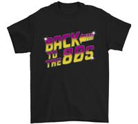 Back To The 80s Rétro Musica Pop Compleanno Uomo T-Shirt 100% Cotone