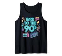 Back to The 90s Boombox Vintage Throwback Uomini Donne Bambini Canotta