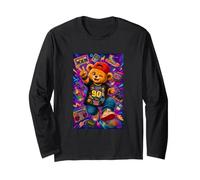Back to The 90s Teddy Bear Retro Nostalgia Maglia a Manica