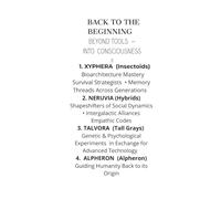 BACK TO THE BEGINNING "BEYOND TOOLS - INTO CONSCIOUSNESS": A Journal Exploring Alien Races, Cosmic Evolution,Intergalactic Alliances, and the ... DESIGN. Blank Notebook.HARDCOVER Glossy.