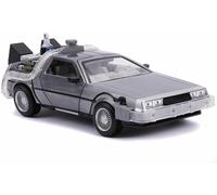 Back To The Future 2: Jada Toys - Time Machine Scala 1:24 Con Luci Die-Cas...