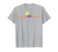 Back To The Future Delorean Retro Chest Stripes Maglietta
