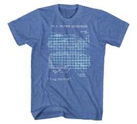 Back To The Future DeLorean T-Shirt Manica Corta Heather Royal S-3XL