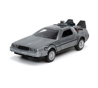 Jada Toys Delorean - Ritorno al futuro II in metallo, scala 1:32, modello da collezione con porte a battente tipo ala di gabbiano, replica ufficiale del film per fan da 8 anni (9332185314R00)