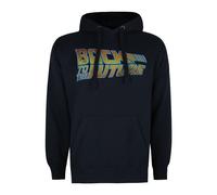 Back To The Future Felpa con Cappuccio Logo Uomo (TV1055)
