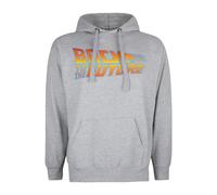 Back To The Future Felpa con Cappuccio Logo Uomo (TV1055)