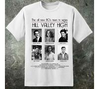 Back To The Future Film Hill Valley Alto Uomo 80s Sci Fi T Shirt