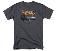 Back To The Future Film Macchina Del Tempo Delorean Autorizzato Adulto T-Shirt
