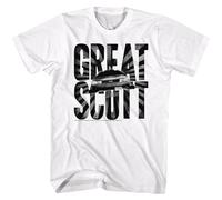 Back To The Future Great Scott T-Shirt Uomo Cotone Manica Corta Bianca