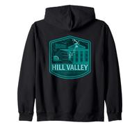 Back to The Future Hill Valley Lightning Felpa con Cappuccio