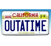 Back to the Future II Outatime Targa Replica Figura Diamante 10109
