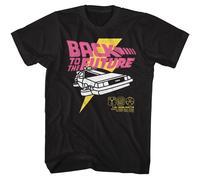 Back To The Future Luminoso Grafico American Classici Adulti Manica Corta Maglia