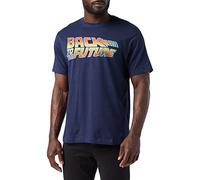 Back To The Future Men's Delorean Short Sleeve T-Shirt, Blue (Navy Navy), L UK