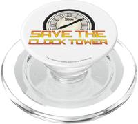 Back To The Future Save The Clock Tower Logo PopSockets PopGrip per MagSafe