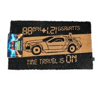 Back to the Future Time Machine doormat